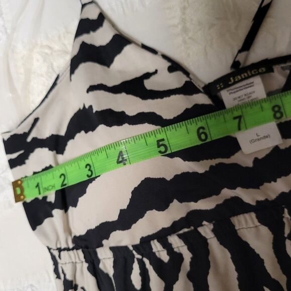 Zebra Print Halter Maxi Dress Size S   Size L - Picture 15 of 16